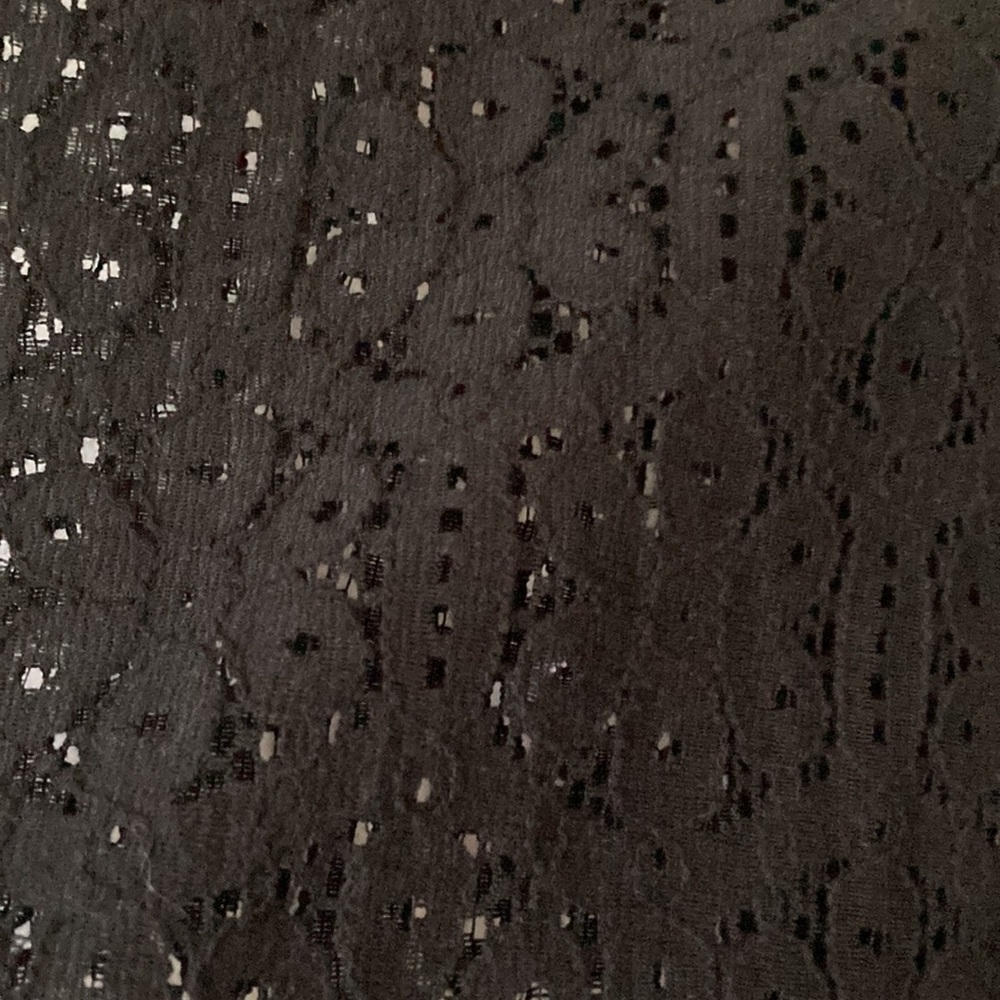 Black Lace Button-Front Jacket - - Picture 3 of 3